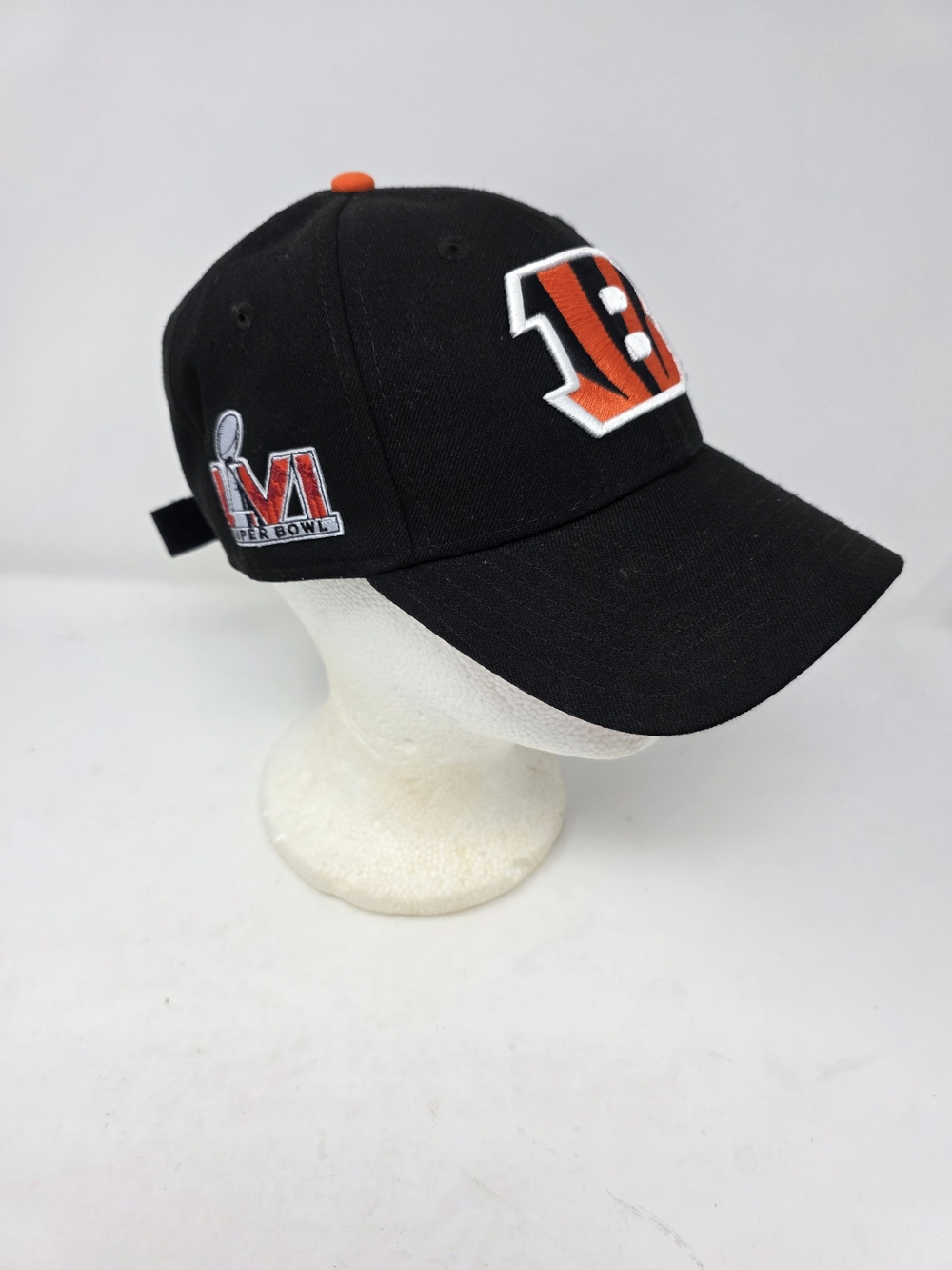 New Era 9FORTY Cincinnati Bengals Super Bowl LVI Hat Black Adjustable Strapback